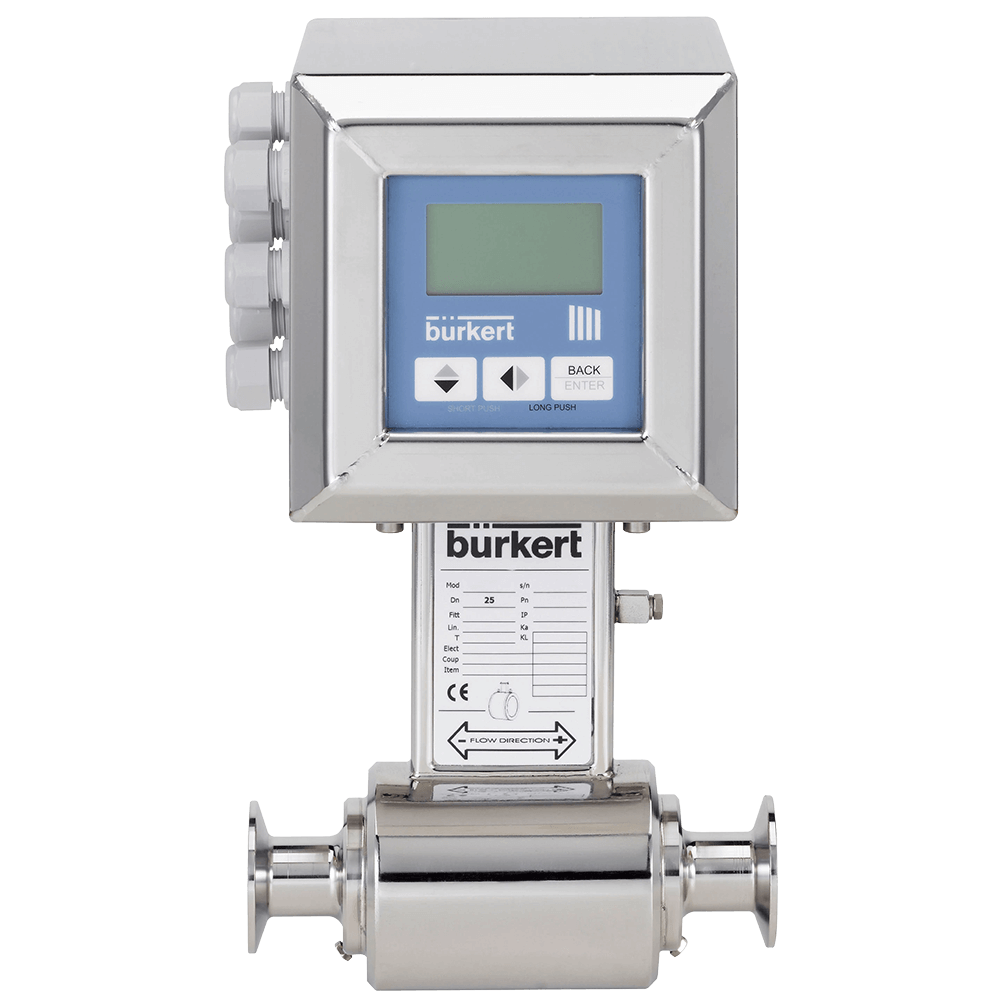 Burkert Full Bore Magmeter, Hygienic Process Connection, 8056